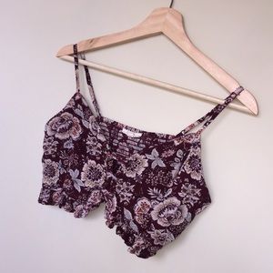 LA Hearts Lace Up Bralette Top